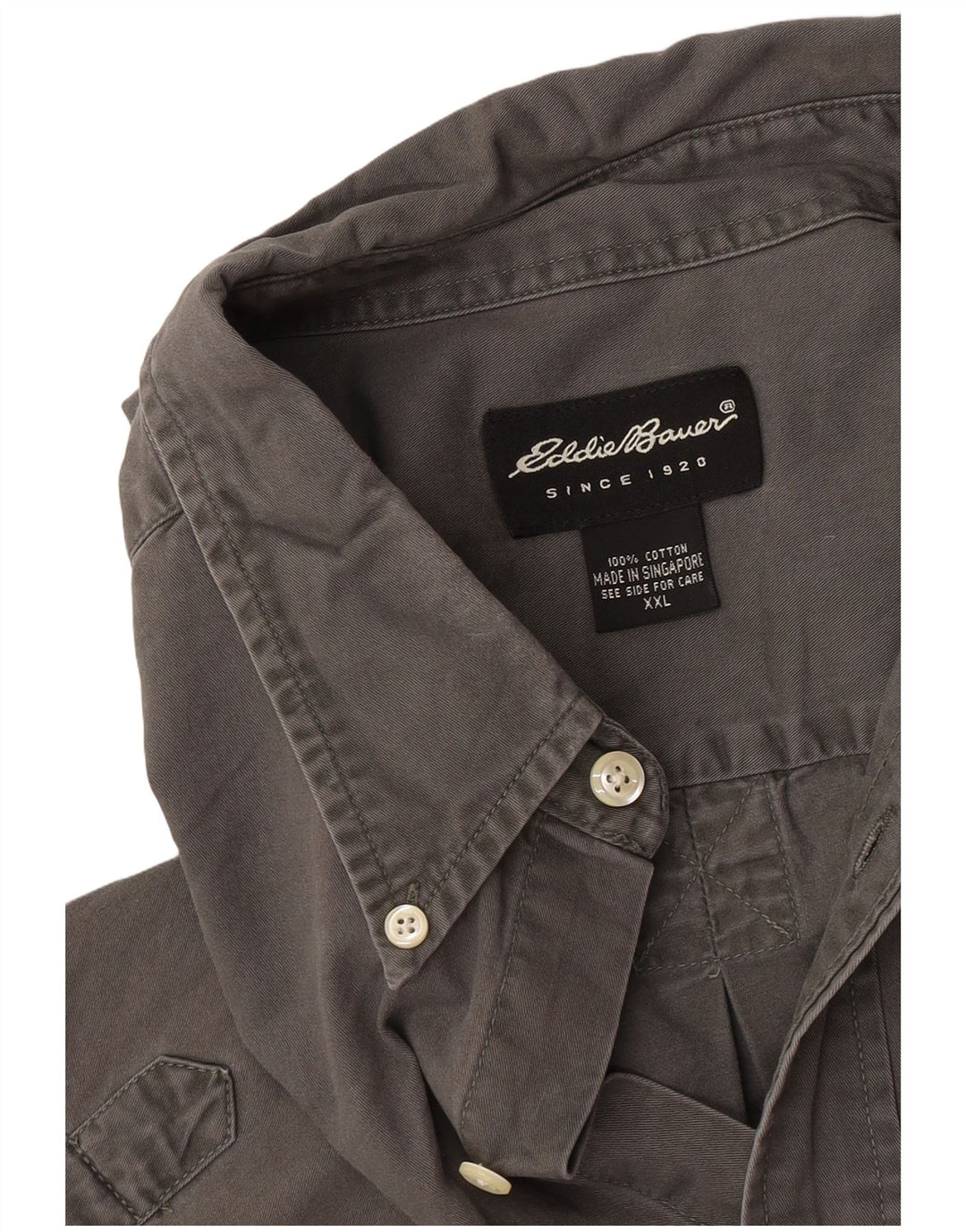 Koszula męska Eddie Bauer 2XL, szara, bawełniana