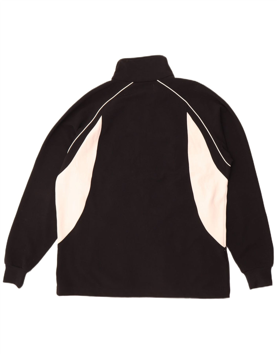 Męska kurtka dresowa Kappa, duża, czarna, poliestrowa z blokami kolorów