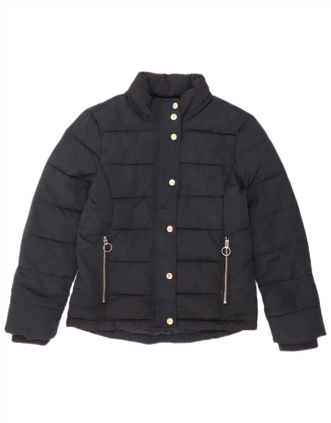 Damska kurtka ocieplana Topshop UK 6 XS, granatowa, poliester