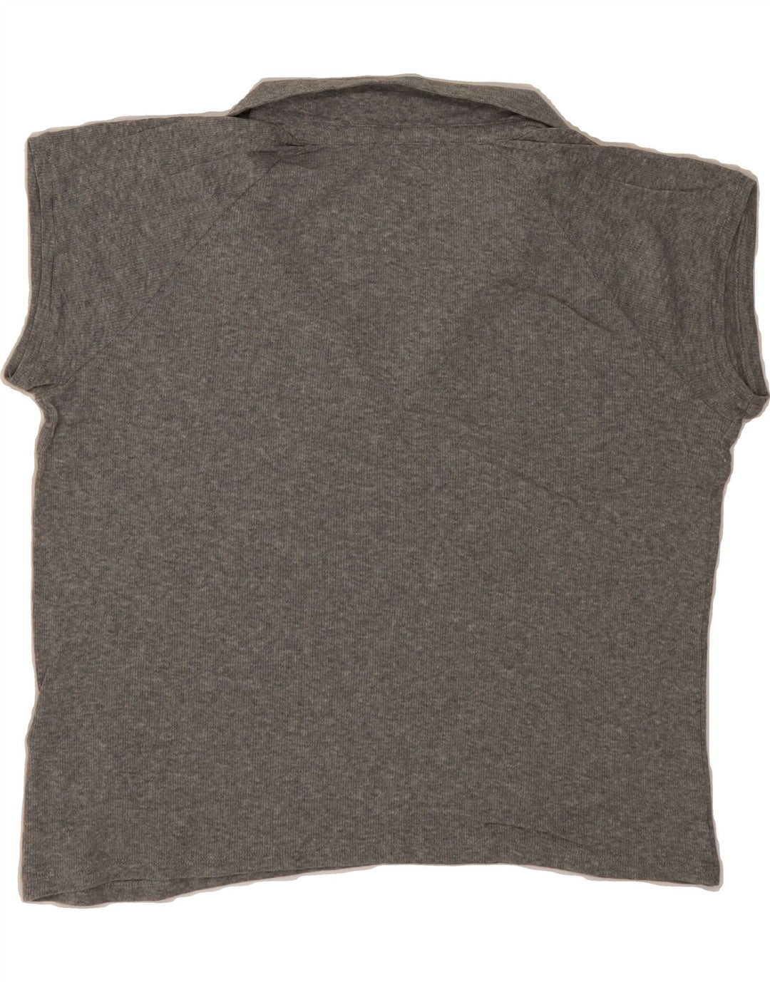 MASSIMO DUTTI Womens Polo Shirt UK 16 Large Grey Cotton Vintage Massimo Dutti and Second-Hand Massimo Dutti from Messina Hembry 