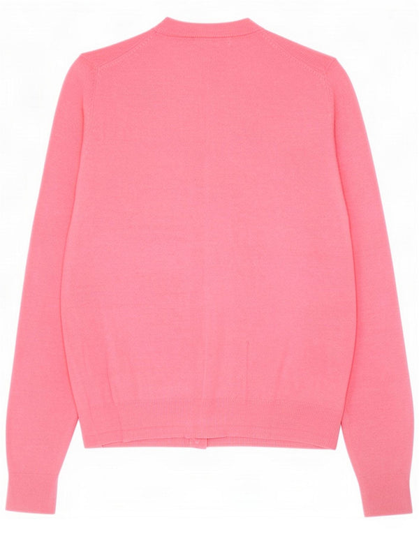 Marks & Spencer Damski sweter kardigan UK 12 Medium Pink Wiskoza