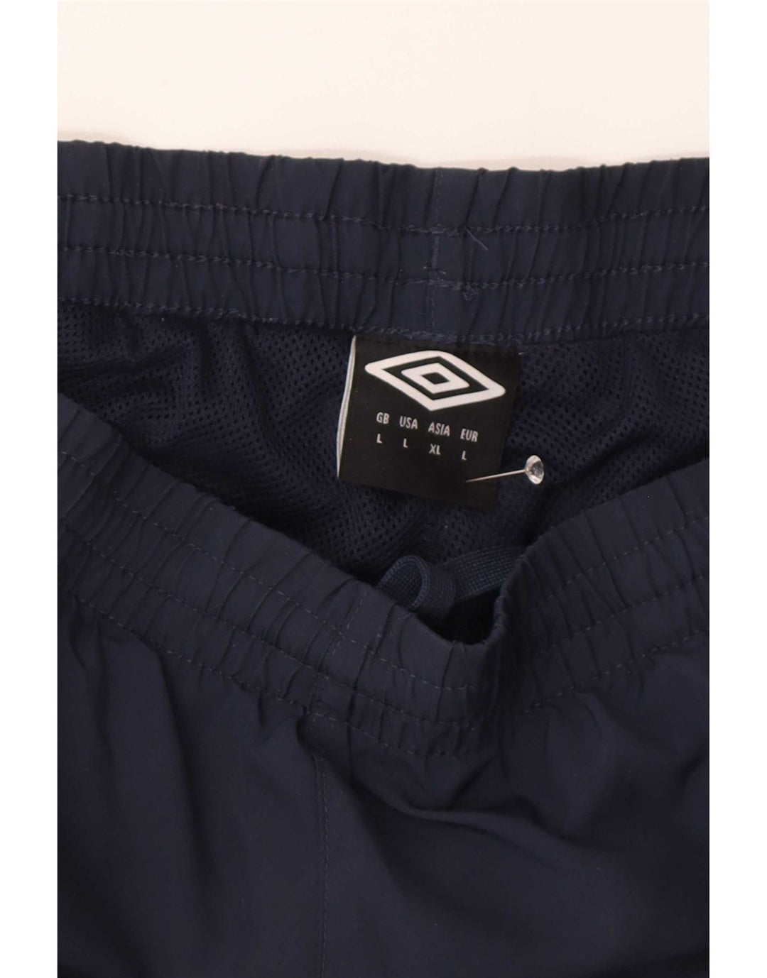 Męskie spodnie dresowe Umbro Joggery, duże, granatowe, poliestrowe