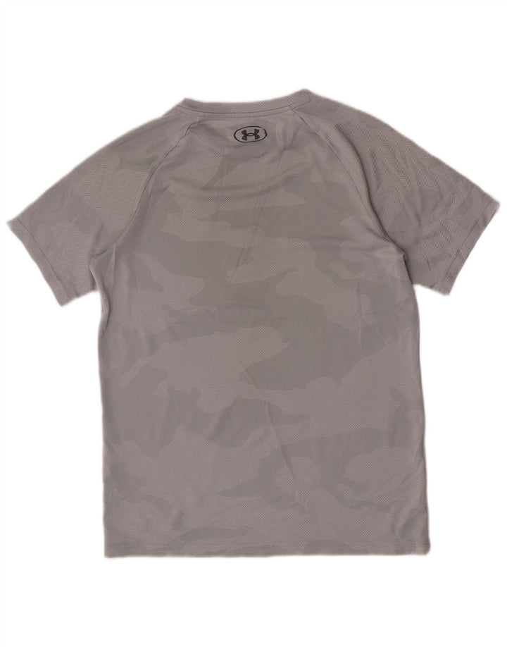 Koszulka chłopięca Under Armour 13-14 lat XL, szary kamuflaż, poliester