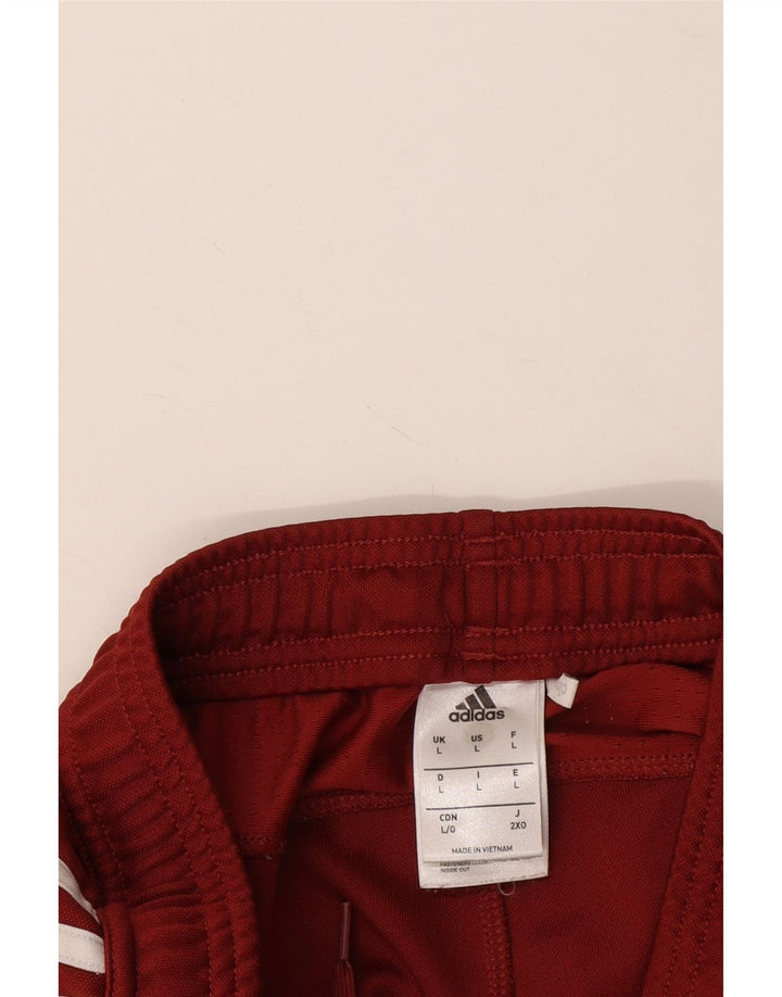 Męskie spodnie dresowe Adidas Climacool, duże, bordowe, z poliestru