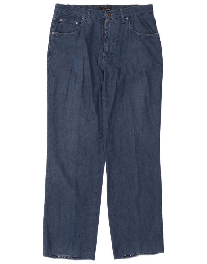 Męskie proste dżinsy TRUSSARDI W32 L32 niebieskie