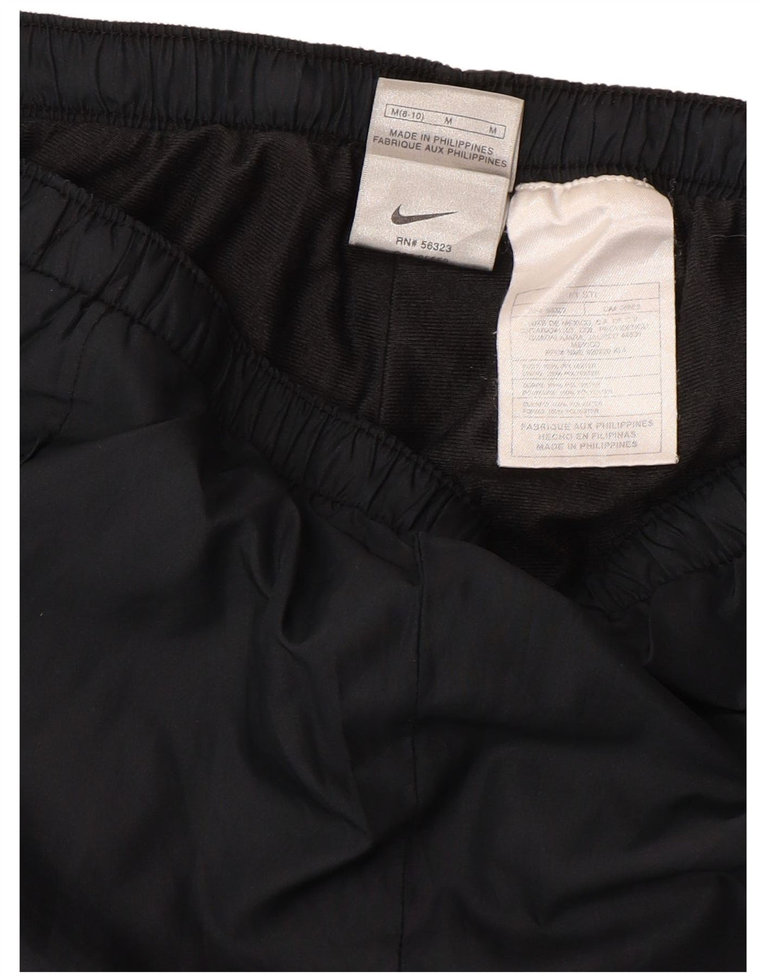 NIKE Womens Windbreaker Trousers Medium Black Polyester Sports