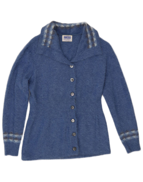 Sweter damski Awoba UK 10 Small Blue Geometric Angora