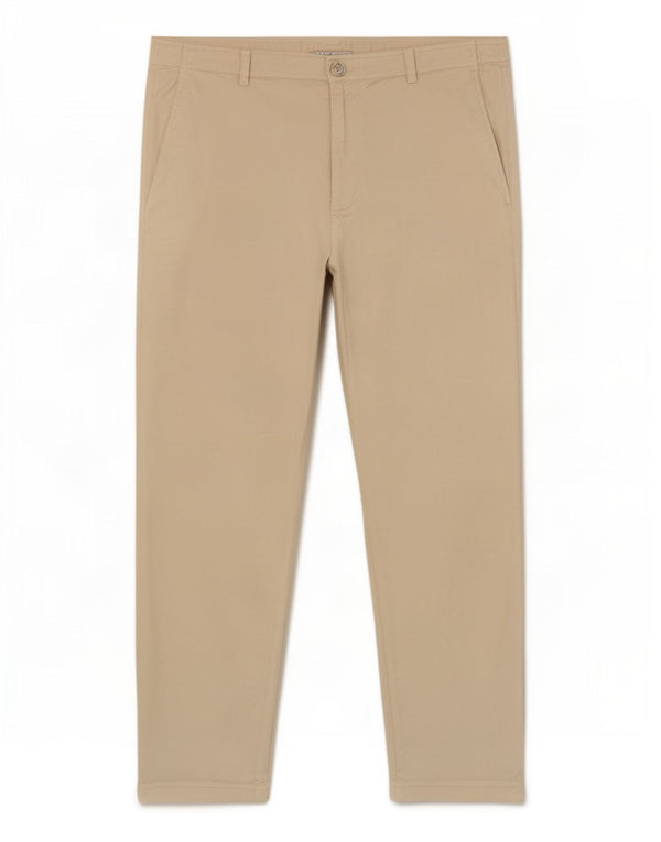 Damskie zwężane spodnie chino Zara 2XL W34 L26 Beżowa bawełna