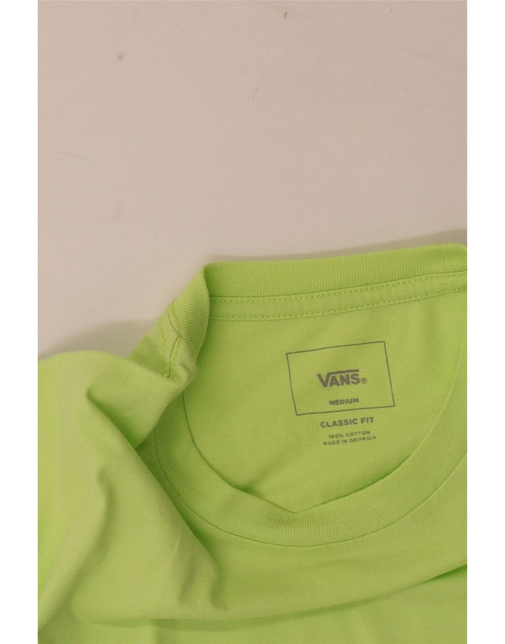 T-shirt męski Vans o klasycznym kroju, bawełniany, w kolorze średniej zieleni