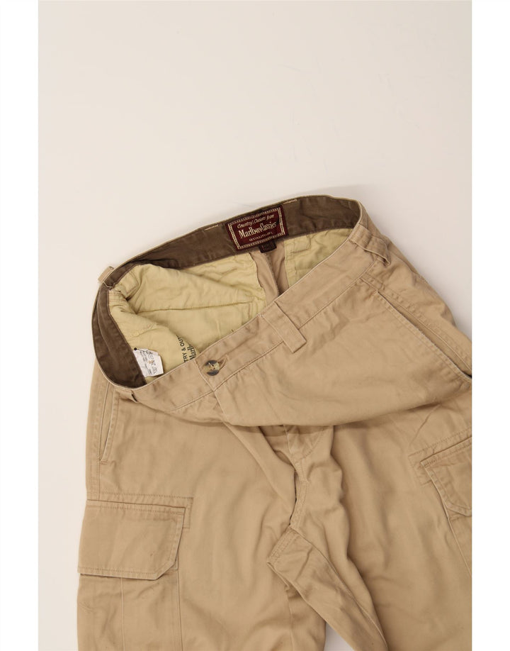 MARLBORO CLASSICS Mens Straight Cargo Trousers EU 46 Small W29 L29 Beige Vintage Marlboro Classics and Second-Hand Marlboro Classics from Messina Hembry 