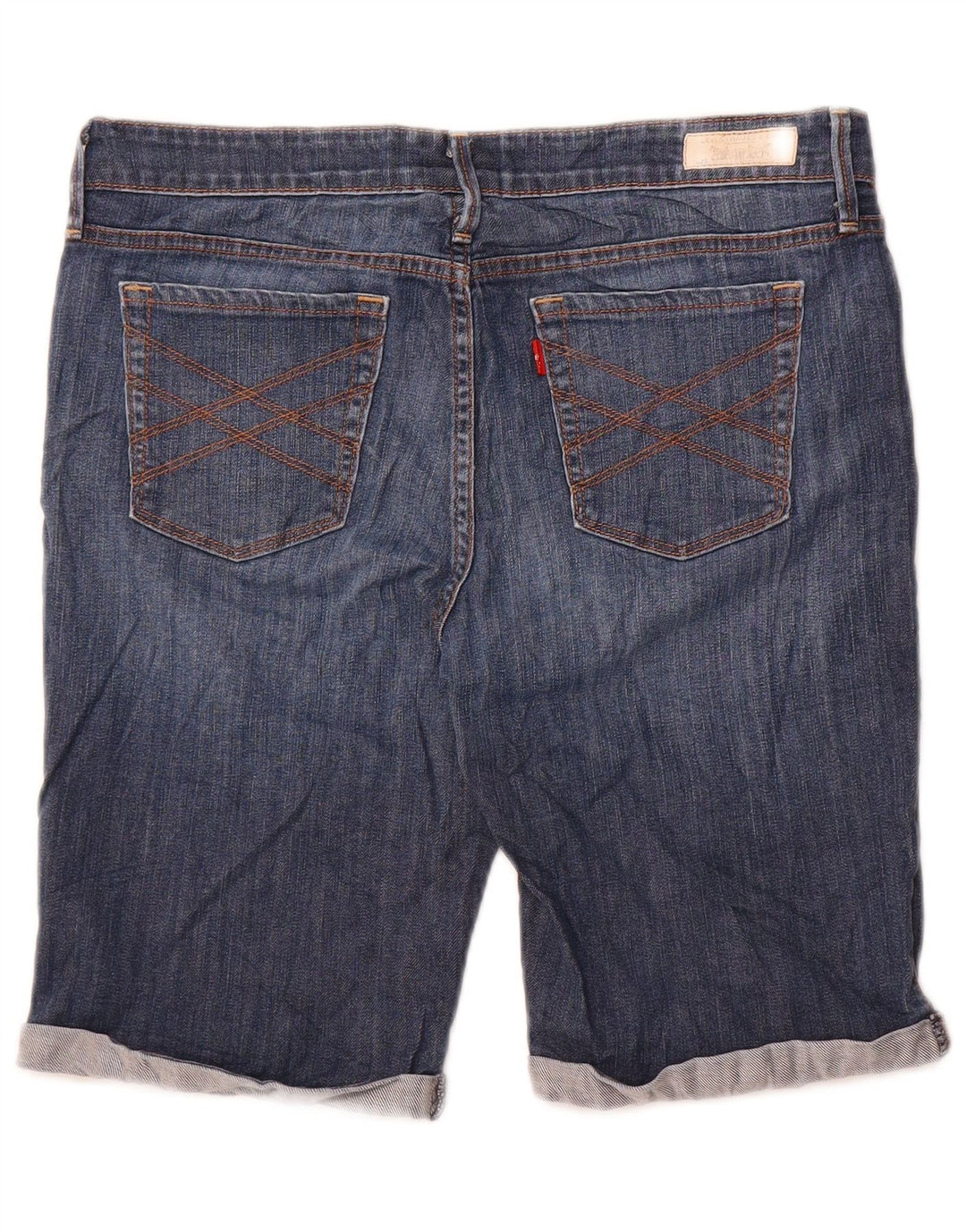 Damskie spodenki jeansowe Levi's 545 Bermudy US 10, duże, W34, niebieska bawełna
