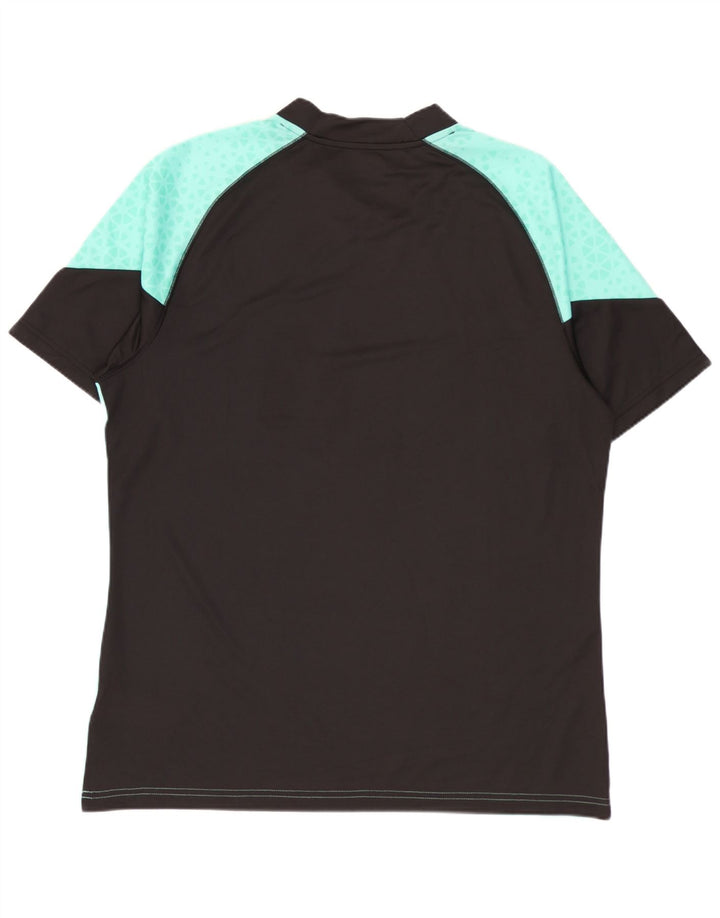 T-shirt męski Puma Top, duży, turkusowy, geometryczny poliester