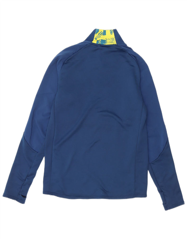 Męski top graficzny Umbro z długim rękawem, mały, granatowy