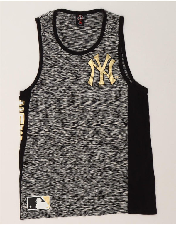 Męska kamizelka Majestic New York Yankees z grafiką, duża, czarna, bawełniana w plamki