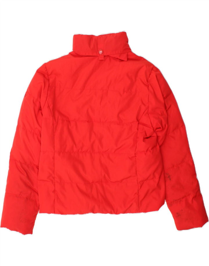 CHAMPION Womens Hooded Padded Jacket UK 14 Medium Red Vintage Champion and Second-Hand Champion from Messina Hembry 