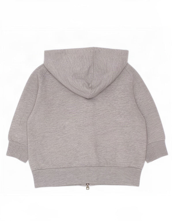 Adidas Baby Girls Zip Sweter Z Kapturem 12-18 Miesięcy Szara Bawełna