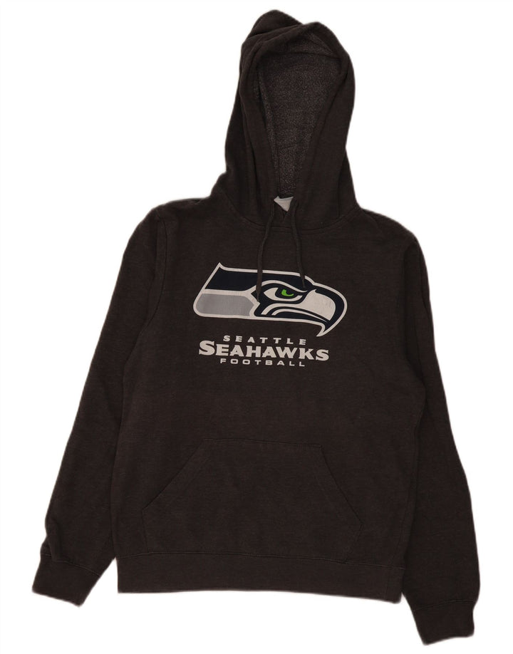 ODZIEŻ DRUŻYNOWA NFL Męska bluza z kapturem Seattle Seahawks NFL, mała, szara, bawełniana