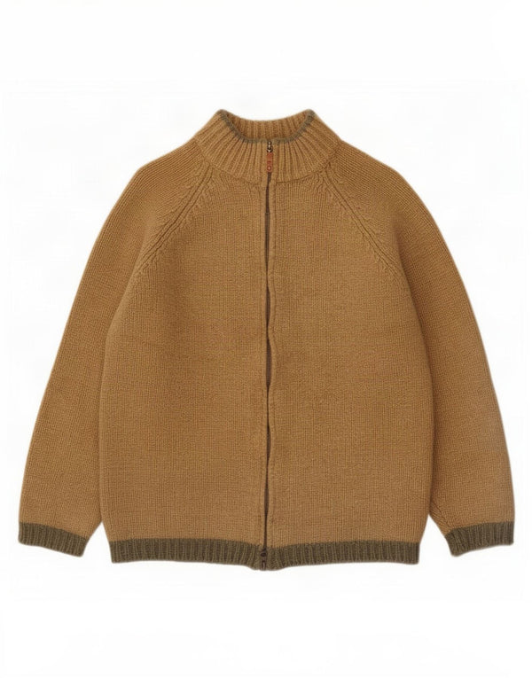Sweter damski Massimo Dutti UK 18 XL, brązowa wełna