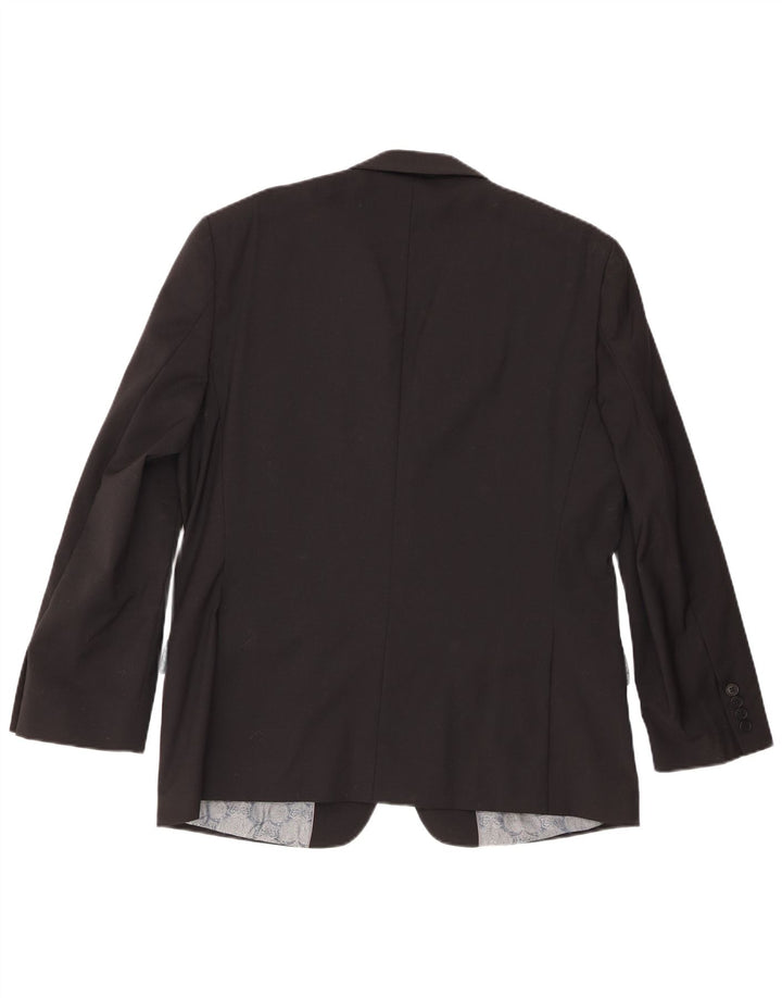 Męska marynarka zapinana na 2 guziki Ted Baker UK 42 XL, czarna wełna