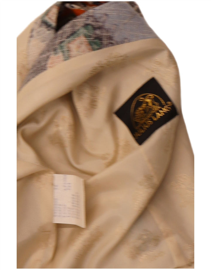 Męska kamizelka z grafiką Julius Lang IT 54 XL Beżowa patchworkowa wiskoza