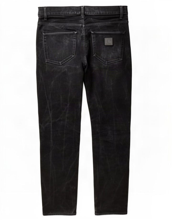 Męskie proste dżinsy Carhartt W32 L32 Szara bawełna
