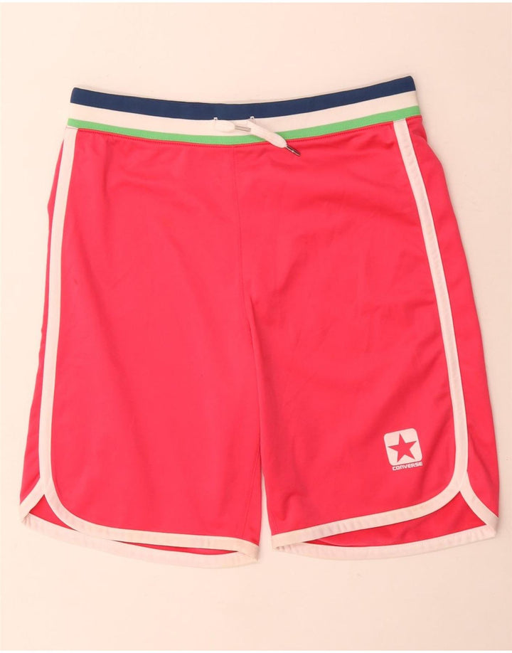 Damskie spodenki sportowe Converse UK 14, duże, różowe, poliestrowe paski