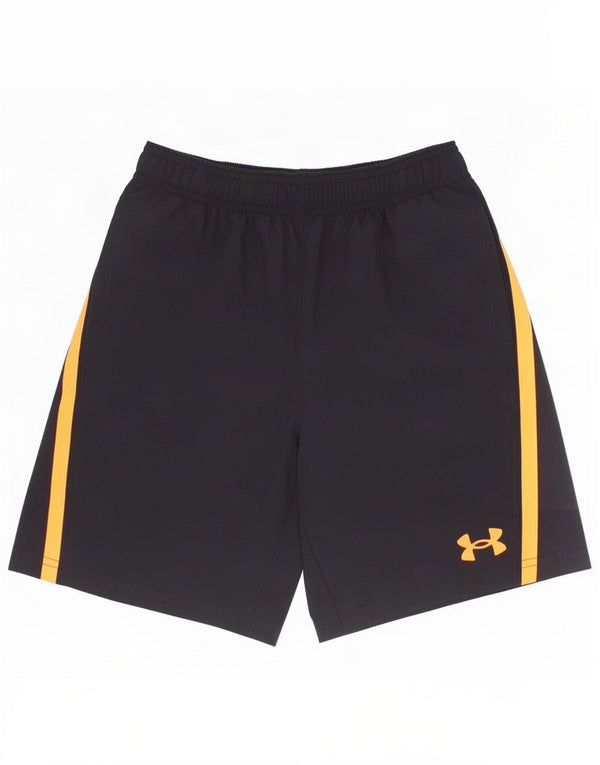 Chłopięce spodenki sportowe Under Armour z grafiką na 6-7 lat, czarne, z blokami kolorów