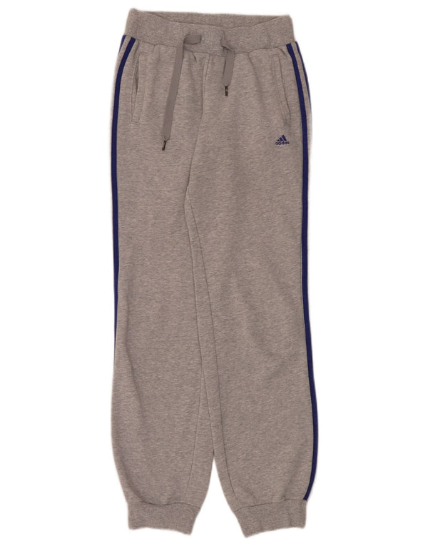 Damskie spodnie dresowe Adidas Climalite Joggers UK 4/6 XS Szare nakrapiane