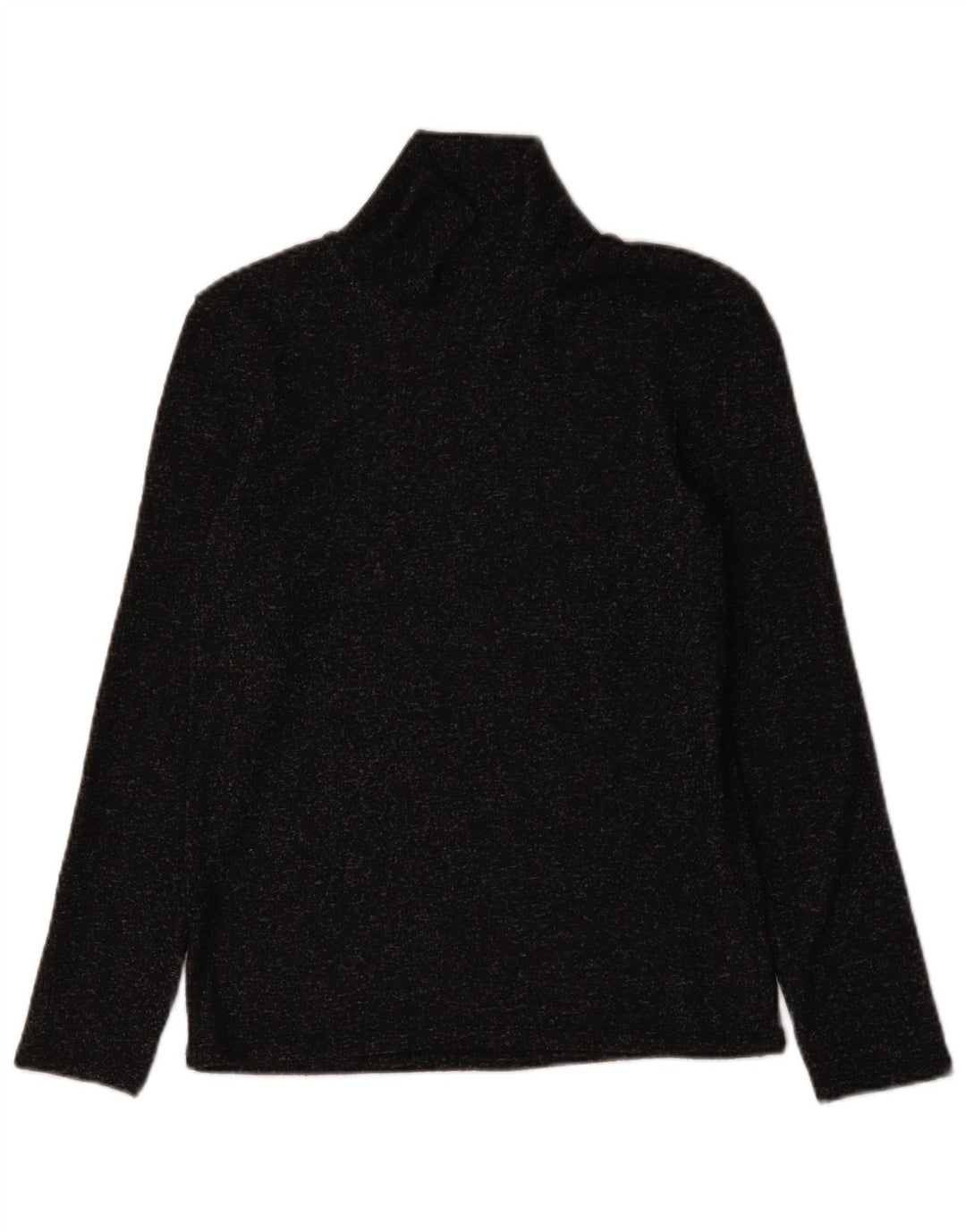 Sweter damski Zara z golfem UK 14, duży, czarny, nakrapiany