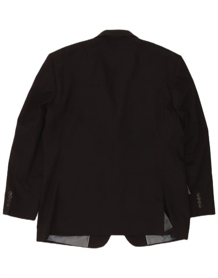 Marks & Spencer Męska marynarka zapinana na 2 guziki, UK 46 XL, czarna wełna