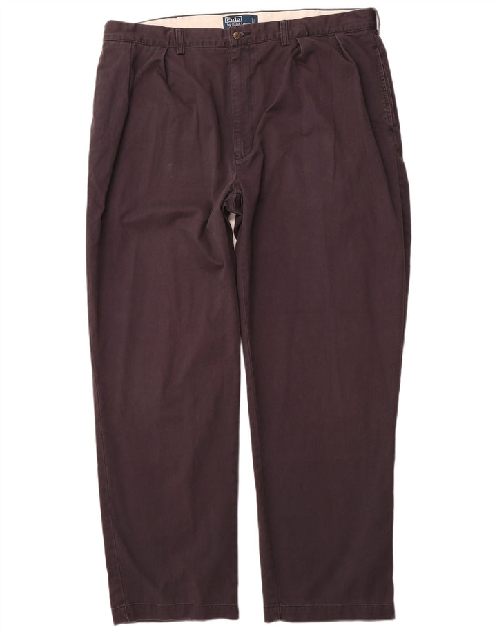 POLO RALPH LAUREN Męskie spodnie chino z pegged W42 L32 Granatowa bawełna