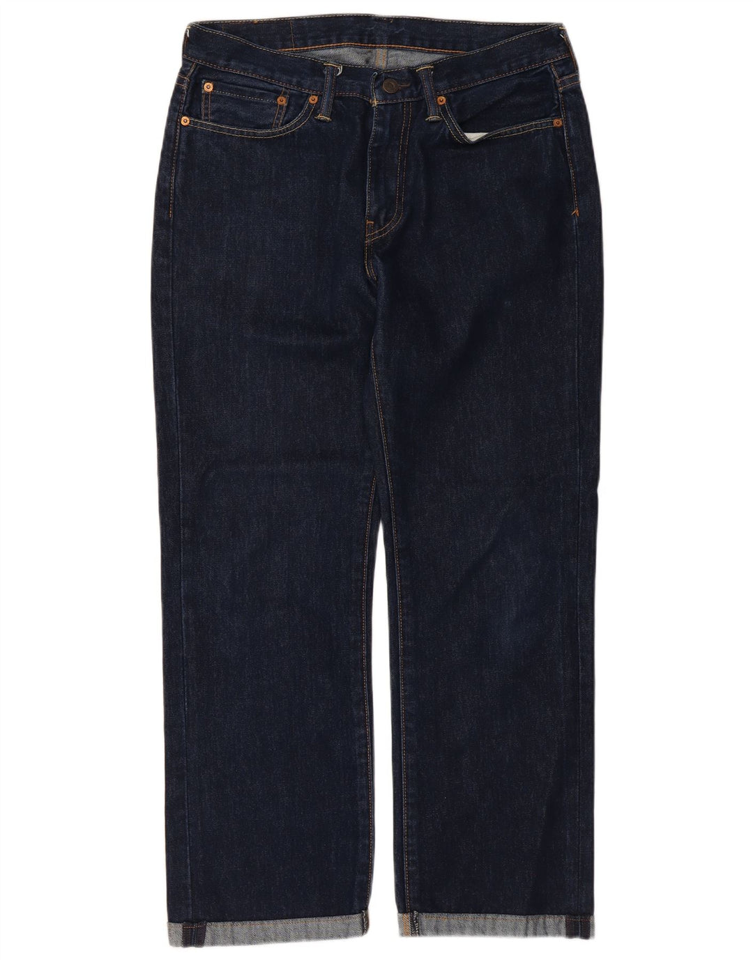 Męskie dżinsy Levi's 514 Straight W32 L27 Granatowa bawełna