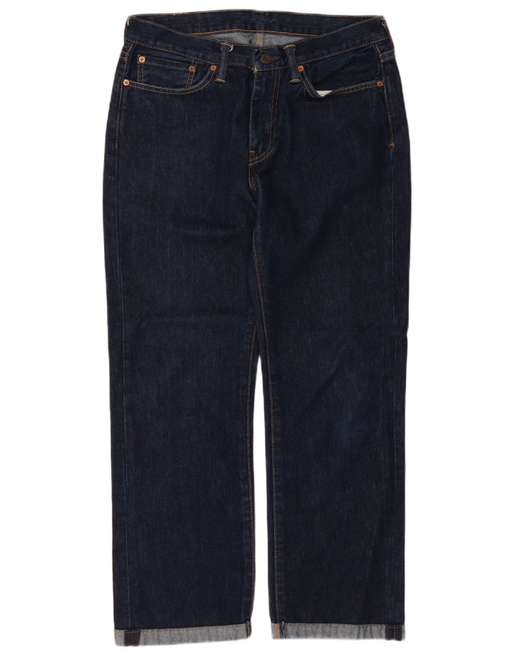 Męskie dżinsy Levi's 514 Straight W32 L27 Granatowa bawełna