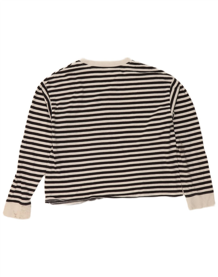 Damski oversize'owy top z grafiką Levi's z długim rękawem, UK 10, w małe czarne paski