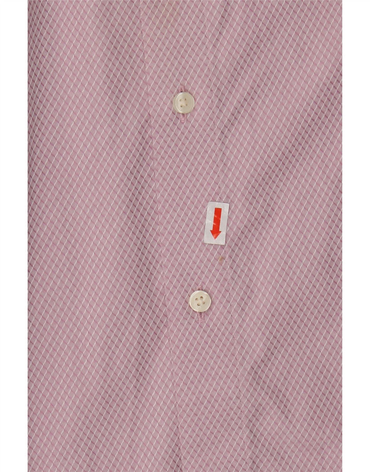 Koszula męska Ted Baker, rozmiar 4, duża, różowa, argyle/diamentowa bawełna