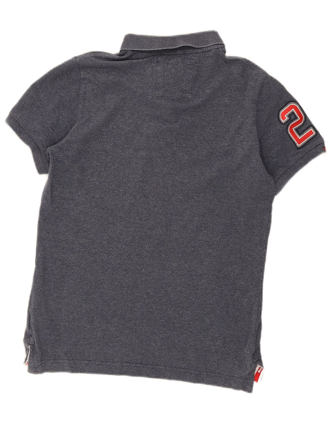 Męska koszulka polo Superdry z grafiką, duża, granatowa, bawełniana