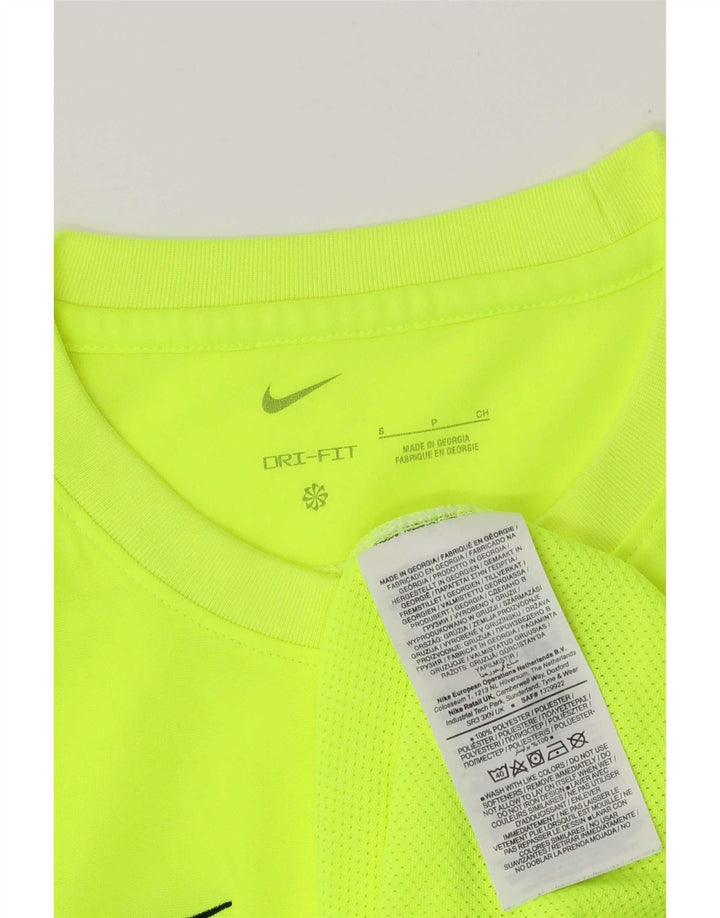 Męski T-shirt Nike Dri Fit, mały, zielony, poliestrowy
