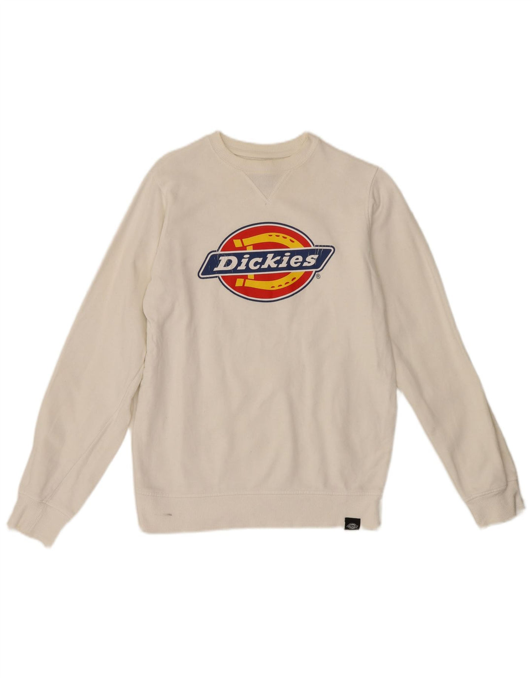 Męska bluza z grafiką Dickies, sweter XS, biała bawełna
