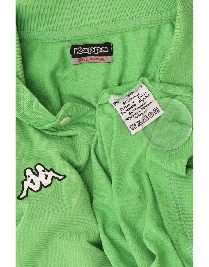 Męska koszulka polo Kappa 2XL, zielona bawełna