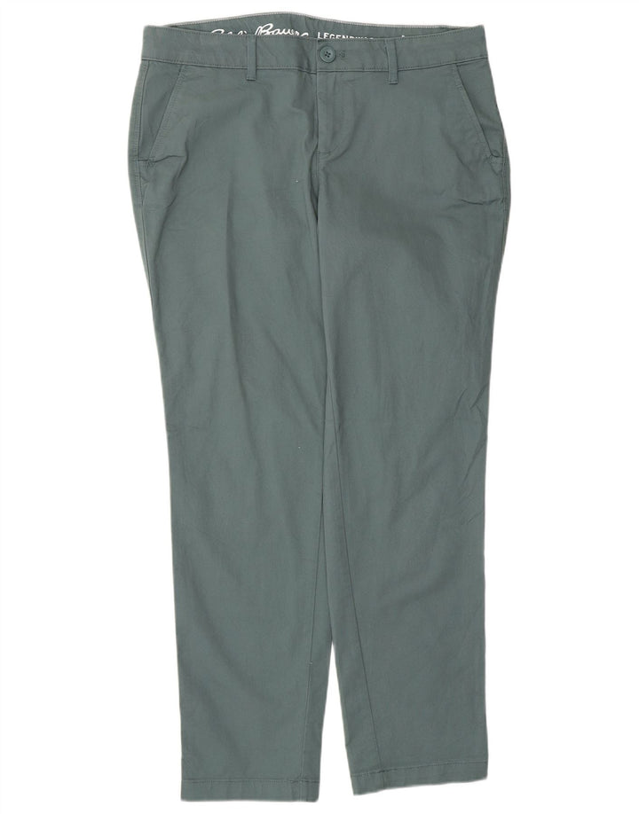 Damskie spodnie chino EDDIE BAUER US 6 Medium W32 L29 Zielona bawełna