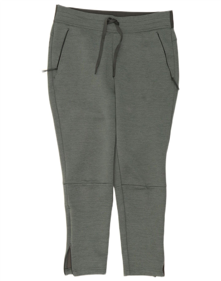 Damskie spodnie dresowe Adidas UK 14, duże, zielone, poliestrowe