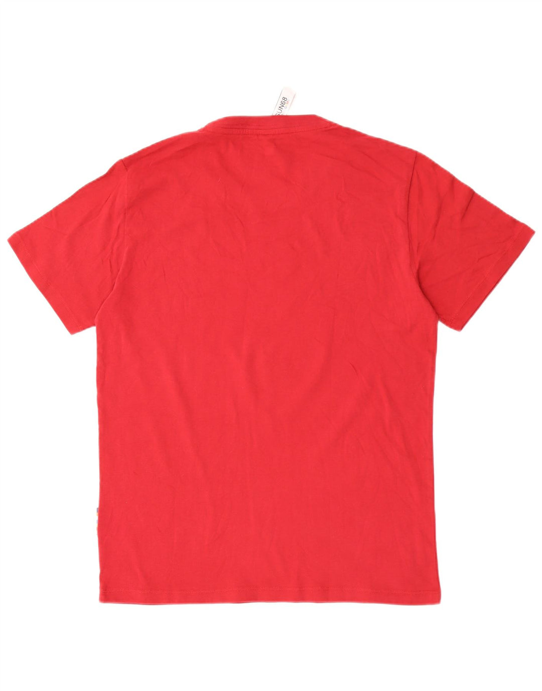 Męski T-shirt z grafiką Sun68, duży, czerwony, bawełniany