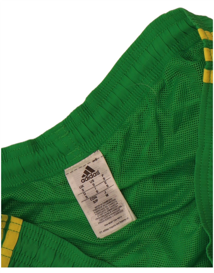 Męskie spodenki kąpielowe Adidas, małe, zielone, nylonowe