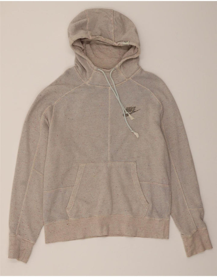 NIKE Mens Hoodie Jumper Small Grey Flecked Cotton Vintage Nike and Second-Hand Nike from Messina Hembry 