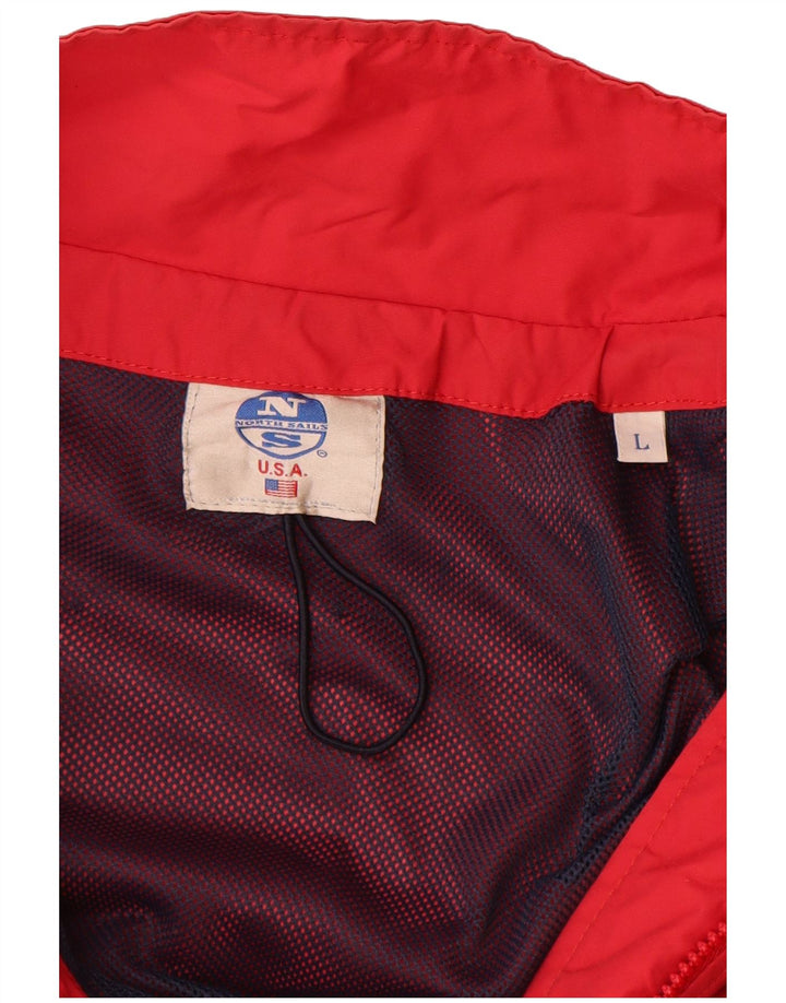 Męska kurtka bomberka North Sails UK 40, duża, czerwona, poliamidowa