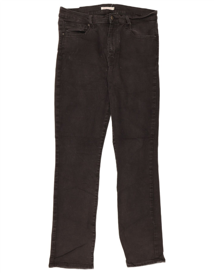 Damskie jeansy Levi's 724 z wysokim stanem Bootcut W32 L32 czarne