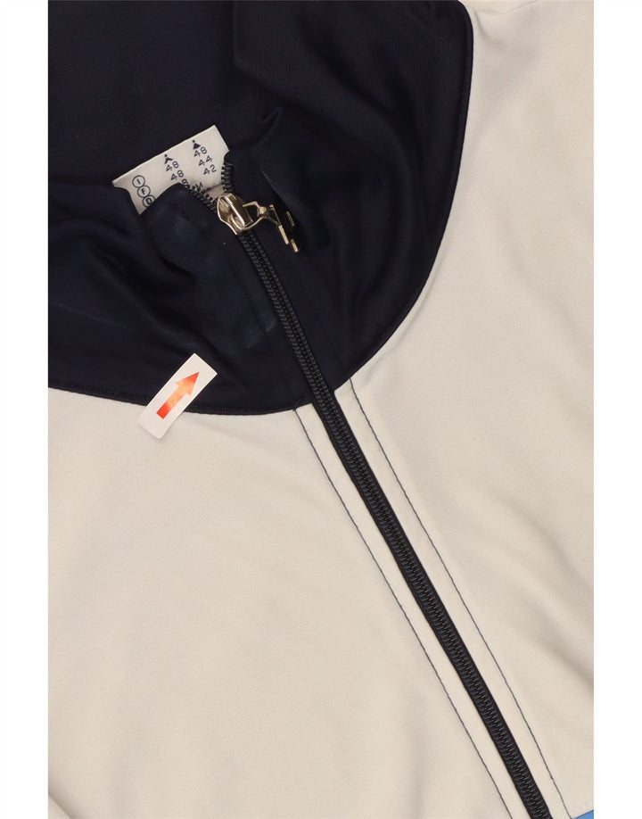 Kurtka męska dresowa Lotto, średnia granatowa, poliamid blokowy