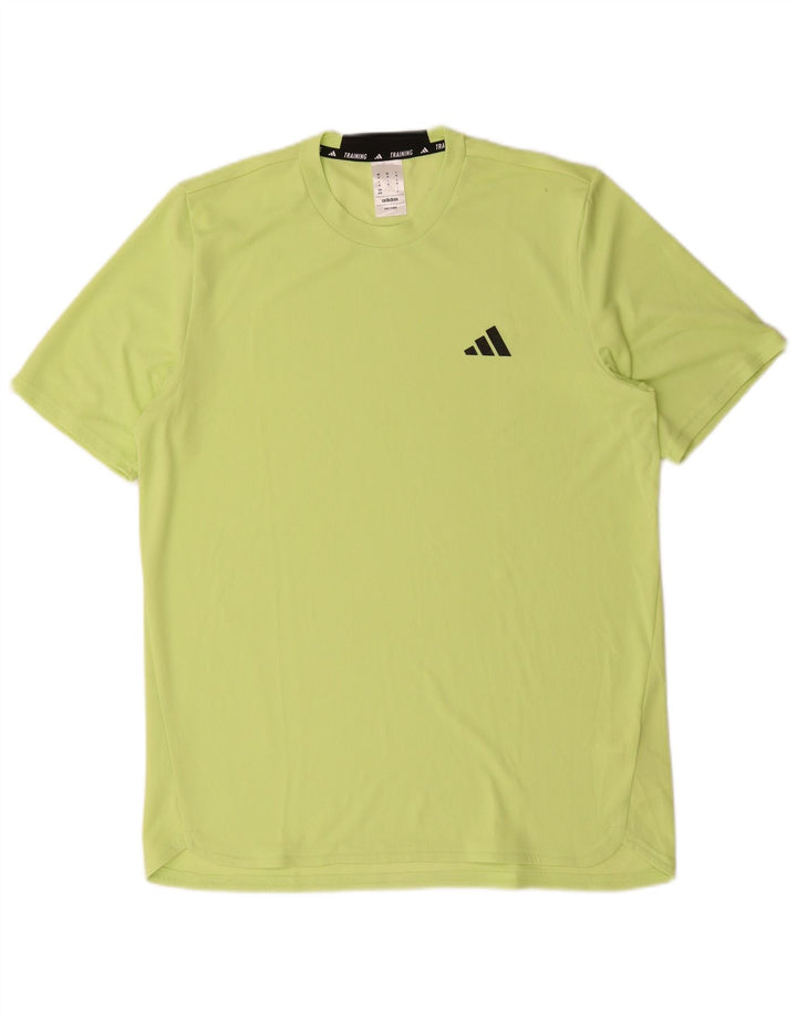 Adidas Męski T-shirt Top Średni Zielony Poliester