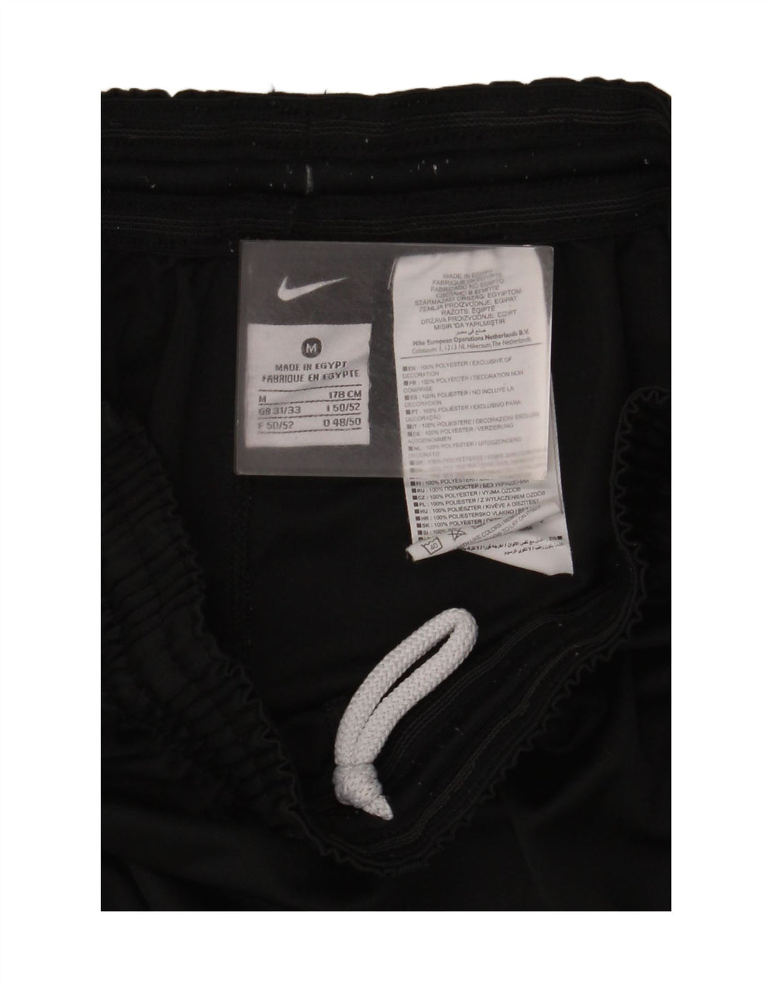 Męskie spodenki sportowe Nike, średni czarny poliester