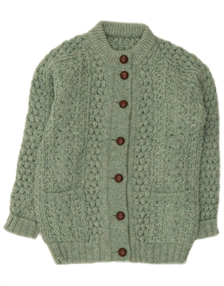 Sweter damski w stylu vintage, UK 14, średni zielony
